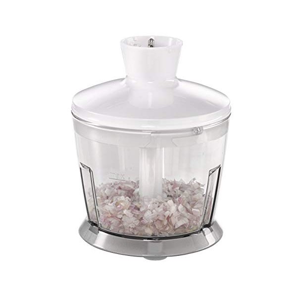 Mixeur plongeant BOSCH msm24500 clevermixx, 400 W, quatre lames Couteau quattroblade, Mixeur en acier inoxydable Blanc/Rouge