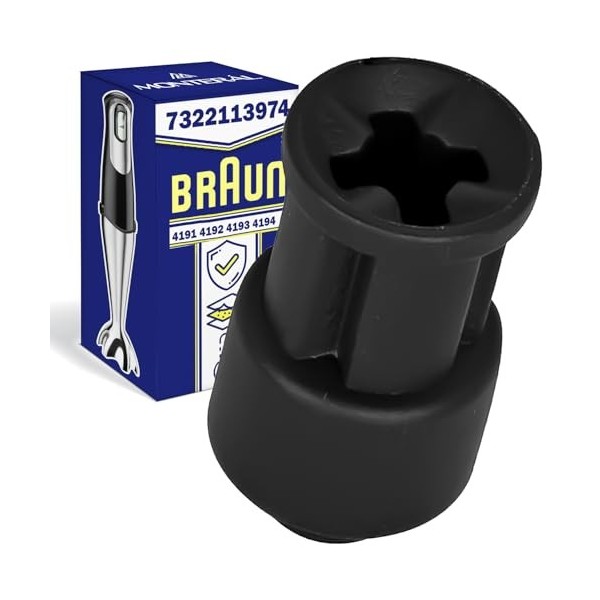 Embrayage de Moteur pour Mixeur Plongeant avec le Code Original 7322113974 Accouplement Moteur pour Braun Mixer Plongeur 4191