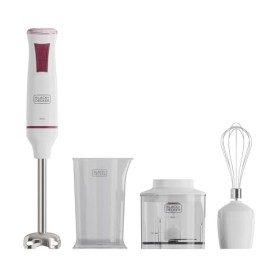 Black+Decker - Mixeur Plongeant BXHBA601E | 600W | 20 Vitesses | Fonction Turbo | Lames en Acier Inoxydable | Design Anti-Écl