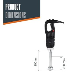 Lacor - 69976 - Frullatore Professionale con Braccio Macinacaffè e Frusta Intercambiabile, Impugnatura Ergonomica, Adatto per