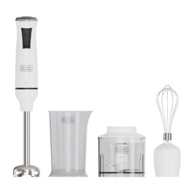 Black+Decker - Mixeur Plongeant BXHBA750E | 750W | 20 Vitesses Réglables | Fonction Turbo | Lames en Acier Inoxydable | Desig