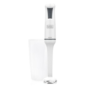 Black+Decker - Mixeur Plongeant BXHB500E 600W | Design Compact et Ergonomique | Pied Amovible en Plastique | Anti-éclaboussur