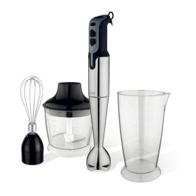 Botti Solano set de mixeur à main | Moteur de 700W | Pied mixeur en acier inoxydable | Hachoir, fouet, récipient en plastique