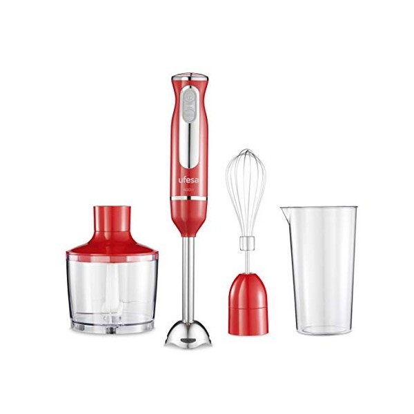 Ufesa Galaxy Max Mixeur Plongeant, Puissance 1200 W, Contrôle de 24 vitesses + TURBO, 4 Lames Haute Efficacité, Design Ergono