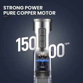 MIUI Mélangeur portatif à immersion – Mélangeurs pour mixeur à main de cuisine, lame en acier inoxydable à 14 vitesses et bât