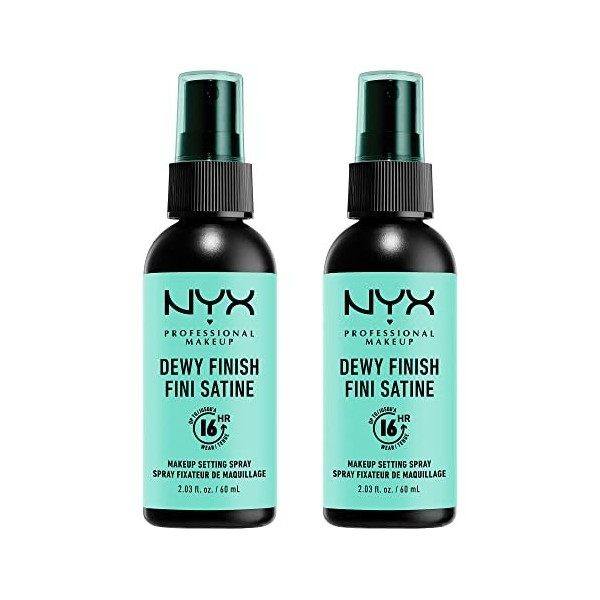 NYX Professional Makeup Spray Fixateur, Tenue Longue Durée, Fini Velouté, 60 mL