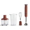 Tognana Iridea Hand blender with chopper, whisk and 600 ml cup apple red