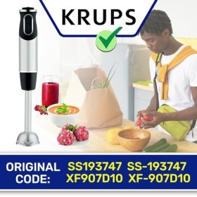 MONTERAL Pied Mixeur Plongeant en Acier Inoxydable avec Le Code Original SS193747 SS-193747 XF907D10 XF-907D10 pour Krups - G