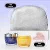 Olay Coffret cadeau avec crème de nuit à la vitamine C + AHA24 et rétinol24 pour une peau lumineuse et lisse, pochette gratui