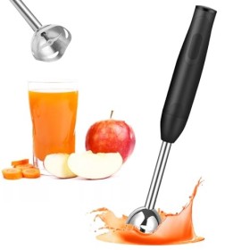 Mixeur Plongeant, Mixer Plongeur 400W, pour les Aliments pour Bébés, Les Smoothies, Les Sauces et les Soupes Noir 