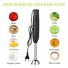 Mixeur Plongeant, Mixer Plongeur 400W, pour les Aliments pour Bébés, Les Smoothies, Les Sauces et les Soupes Noir 