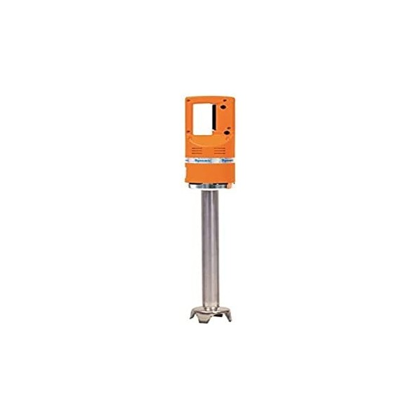 Dynamic Mixeur monobloc 600 W MX91, orange, longueur de la tige : 410 mm/16,1 pouces, vitesse unique 9 500 tr/min, mélange ju