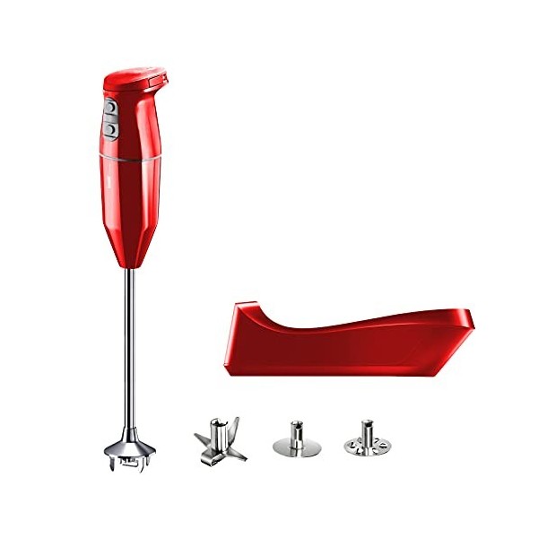 bamix cordless PRO Set avec mixeur plongeant sans fil, Station de charge, Couteau, Disque fouet, Disque mélangeur, Inox, 250 