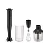 Alessi Plissé MDL10S B - Mixeur Plongeant Design avec Bécher Gradué, Fouet et Broyeur, en Résine Thermoplastique, Prise Europ