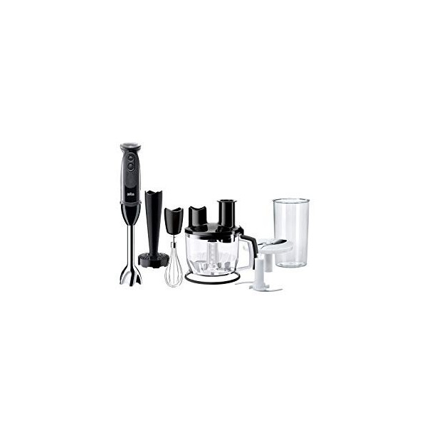 Braun MQ 5277BK Mixeur plongeant MultiQuick 5 Vario avec pied mélangeur en acier inoxydable, 1000 W, avec kit daccessoires 4
