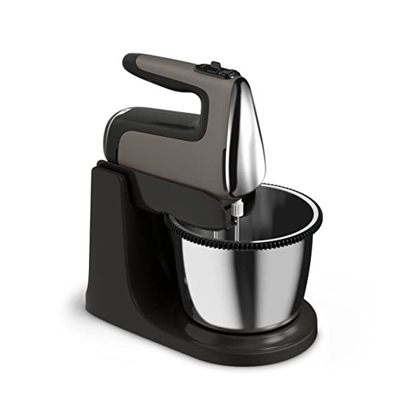 Tefal HT654E38 Powermix Silence Mixeur manuel avec bol pivotant 2,5 l 600 W Noir