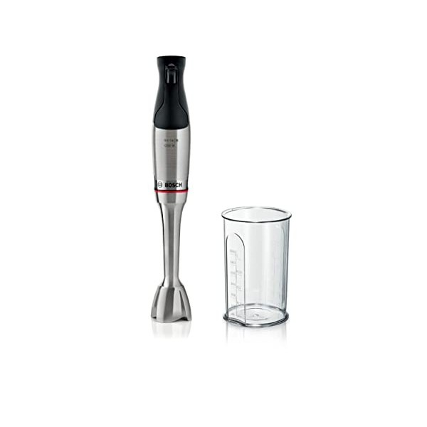 Bosch, mixeur plongeant, ErgoMaster Series 6, moteur 1200 watts refroidi par air, contrôle dynamique de la vitesse, couteau Q