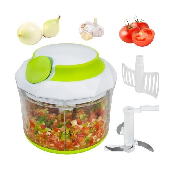 Brieftons Hachoir QuickpullPetit Hachoir / Blender / Mixeur manuel puissant, 950 ml, avec 3 Recettes électroniques télécharge