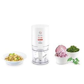 Seb Mini hachoir, Hacher, Ciseler tous les types dingrédients, Capacité utile 50 g, Utilisation facile par simple pression, 