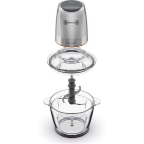 Kenwood EasyChop+ CHP62.400SI, Tritatutto con Sistema di Lame Quad Blade in Acciaio Inox, Sistema di Controllo, Tritaghiaccio