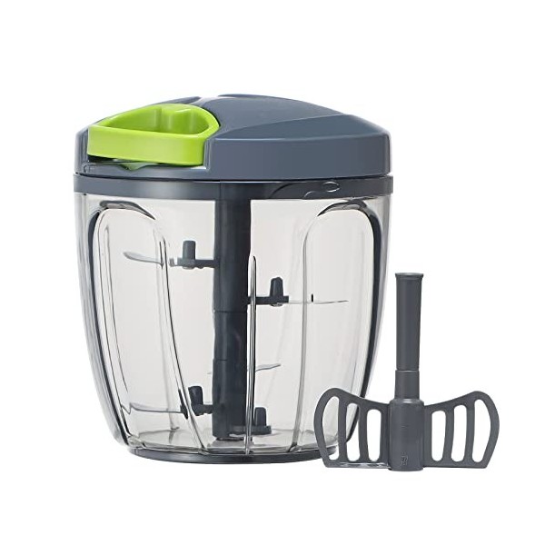 Ourokhome Hachoir à légumes manuel avec cordon de tirage manuel pour légumes, gingembre, fruits, noix, herbes, etc., 650 ml, ...