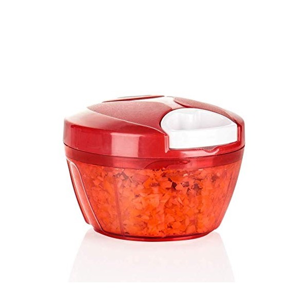 Ourokhome Hachoir à légumes manuel avec cordon de tirage manuel pour légumes, gingembre, fruits, noix, herbes, etc., 650 ml, ...