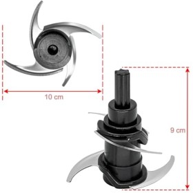 Lot de 2 lames de rechange pour hachoir professionnel Ninja [NJ1002UKBK] empilables 200 W, accessoires de robot de cuisine Ni