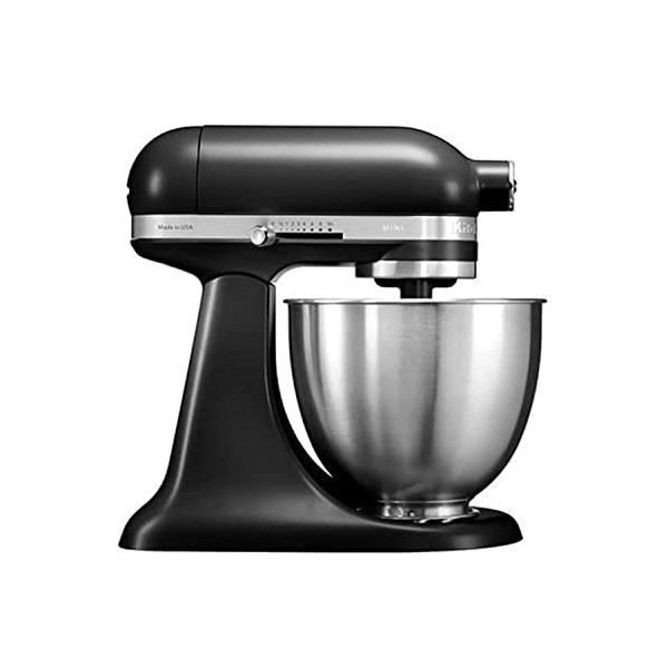 KitchenAid Kitchenaid Artisan Mini batteur sur socle 3,3 L 5KSM3311XBBM Noir mat