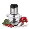 Cloer 6829 Hachoir électrique universel, 6 lames en acier inoxydable, Pour fruits, légumes, noix, viande, 400 W, Fonction pul