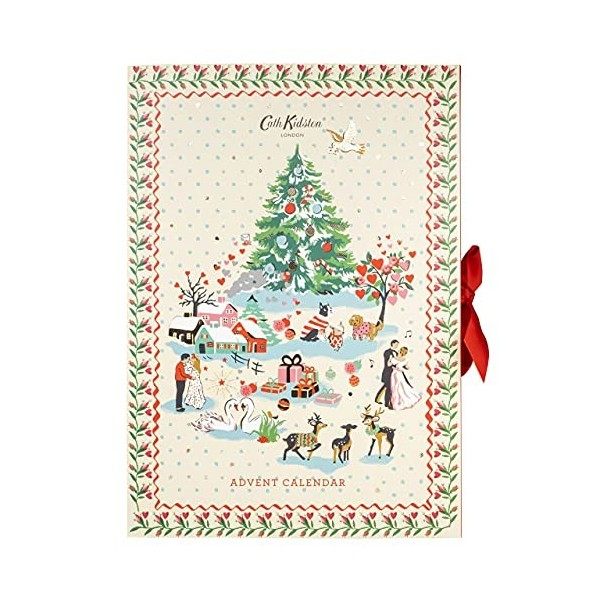 Cath Kidston Beauty Shine Bright Calendrier de lAvent 2021 avec 24 friandises pour le bain et le corps