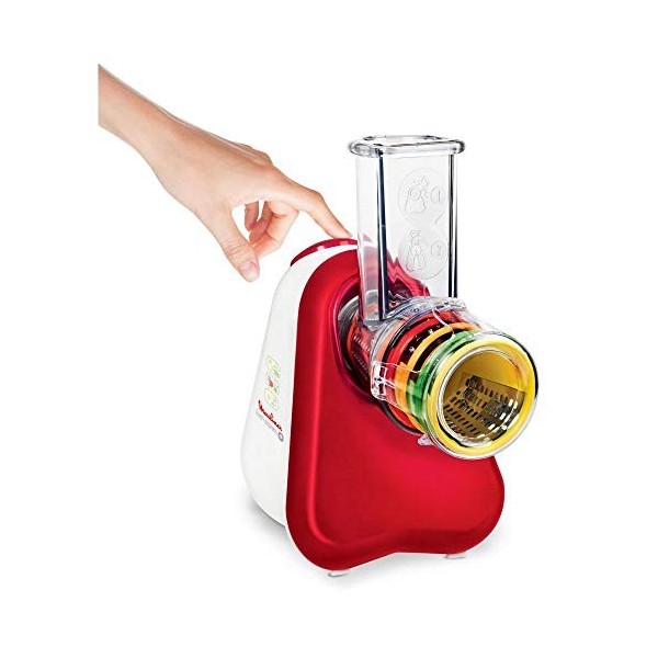 Moulinex Hachoir / Tranche-légumes Fresh Express PLUS Polyvalent, Facile à Ranger DJ756G15