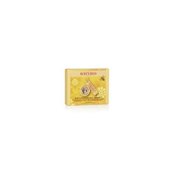 Burts Bees Coffret Cadeau Duo De Soins Hydratants - 1 Baume À Lèvres Cire D’Abeille D’Origine 100 % Naturelle 4,25 G Et 1 