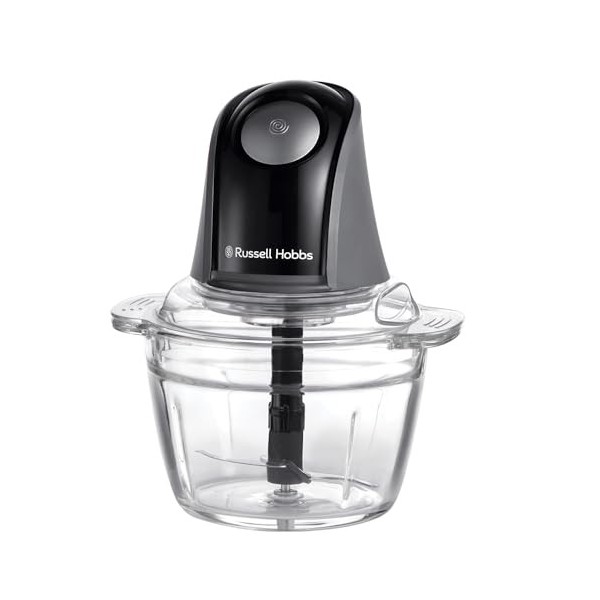 Russell Hobbs Hachoir électrique [polyvalent] blender pour légumes, fruits, viande, oignons, récipient de 1l, lavable au lav