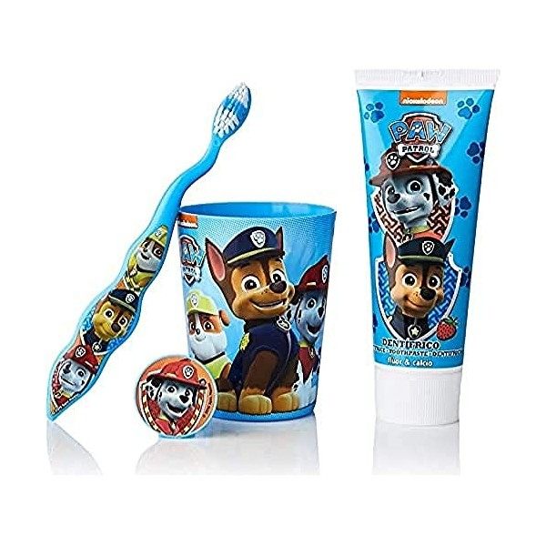 Cartoon Patrulla Canina gel de Douche + Éponge + Baume à Lèvres + Sac 100 ml