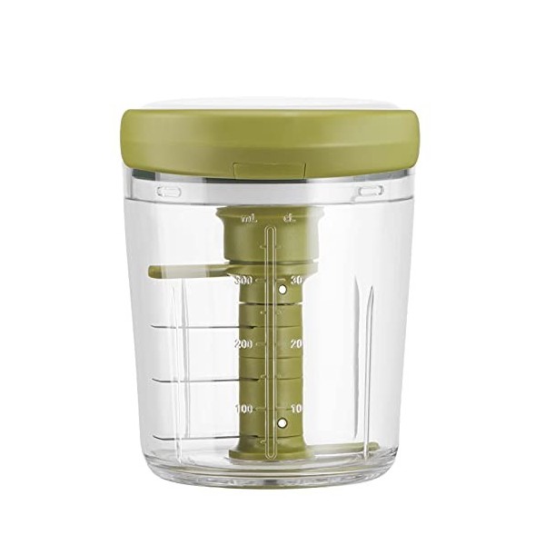 Tefal K16441 Jamie Oliver Chop & Shaker | Sans électricité | Capacité : 450 ml | Hachoir universel pour légumes, fruits, oign