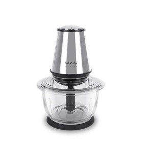 CASO UZ 400 – Hachoir universel 4 couteaux de qualité supérieure en acier inoxydable, récipient en verre robuste de 1,2 litre