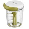 Tefal 5 Second Chopper Shaker K16441-5 secondes, hachoir manuel de 450 ml, hachoir grossier, moyen et fin, lames en acier ino
