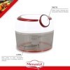 MENASTYL - Mini hachoir manuel Alix rouge 5secondes - 5040175 - hacher, découper & mixer les légumes, viandes, oignons. lames