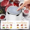 Hachoir électrique Mini Mixeur de cuisine 2 vitesses 600ML 300 W et bol en Verre et 4 lames en Inox hachoir à viande oignons 