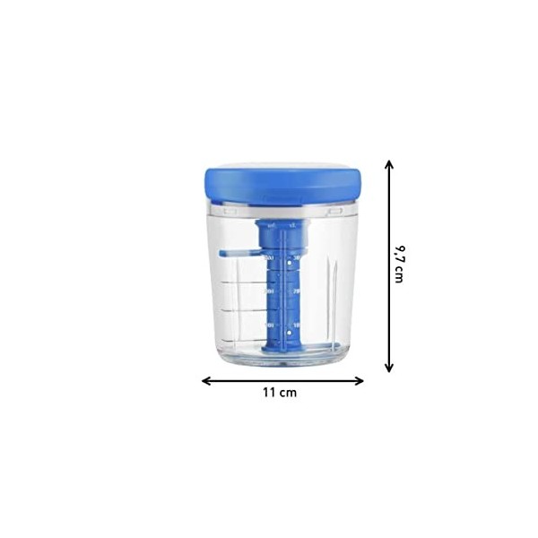 Tefal Jamie Oliver par Tefal K1644344 Chop & Shaker | sans électricité | capacité : 450 ml | multi-hachoir | hachoir universe