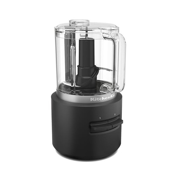 Kitchenaid Hachoir électrique sans fil - Kitchenaid Go - Robot culinaire portable sans batterie pour transformer des fruits, 