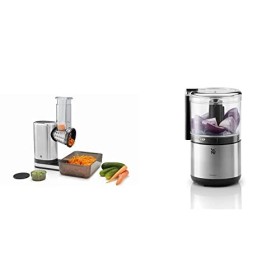 WMF KITCHENminis Salade A Emporter Hachoir Coupe Légumes 5 Plaquettes Sans BPA Carottes Râpées Emincées Choux & KITCHENminis 