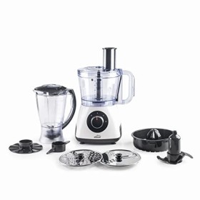 Lacor - 69579 - Processeur alimentaire MultiGenius 100% sans BPA, multiples fonctions, vitesse variable, 8 accessoires hautes