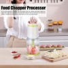 Aliments Processeur, 1L Capacité Électrique Moi à Presse-purée & Légume Hachoir pour Hacher/Purée, Portable Mini Cuisine Déch