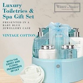 Winter in Venice - Vintage Cotton Coffret à bijoux - toiletries de luxe infusées aux fruits naturels et extraits de plantes e