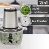ProfiCook® Mini-hachoir | électrique | fonction Ice Crush incluse | coupe-légumes | récipient en acier inoxydable de 1,7L | m