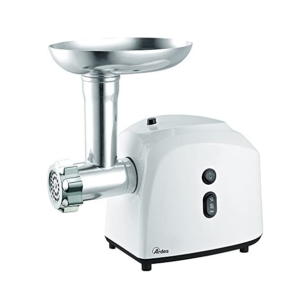 Ardes ar7440 Hachoir électrique Lame à étoile en acier inoxydable, moteur avec fonction Reverse, accessoires pour saucisses e