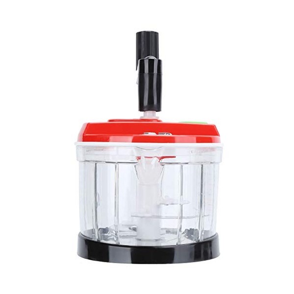 Robot Culinaire Manuel, Broyeur à Main, Coupe-Légumes, Robot Culinaire à Manivelle, Hachoir Multifonction avec 3 Broyeurs pou