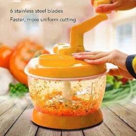 Hachoir manuel, mixeur manuel, broyeur manuel de légumes, petit broyeur de légumes portable en acier inoxydable de qualité al