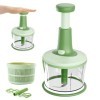Xkzhrr Hachoir manuel,Mixeur Hachoir1200ml, Manual Food Chopper, Kitchen Chopper, Garlic Chopper,coupe oignon manuel,coupe oi